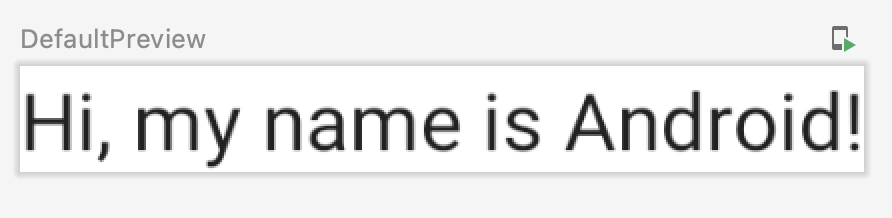 This image shows a Default Preview with text that reads 