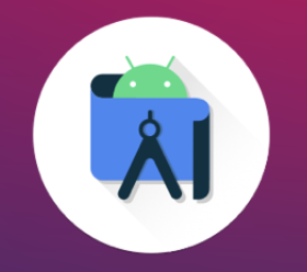 Android Studio のロゴの画像。