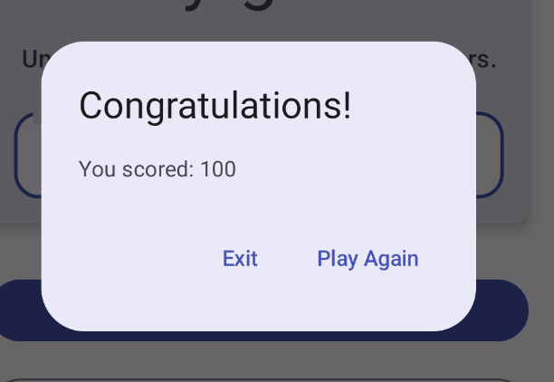 包含「Exit」和「Play again」選項的遊戲結束快訊對話方塊 78d43c7aa01b414d.png