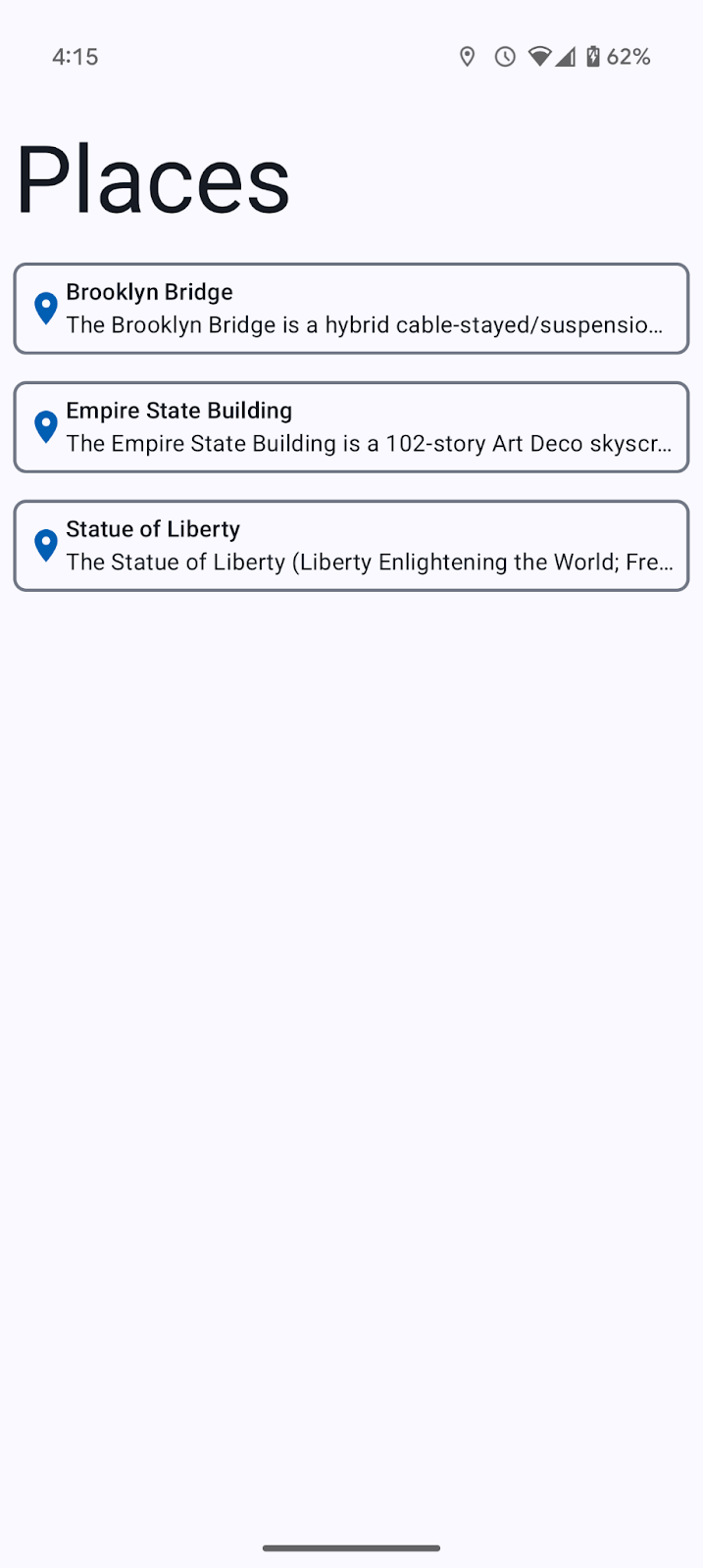 Ahora hay una línea de texto adicional en la pantalla sobre el estado de proyección con la frase "Not projecting"
