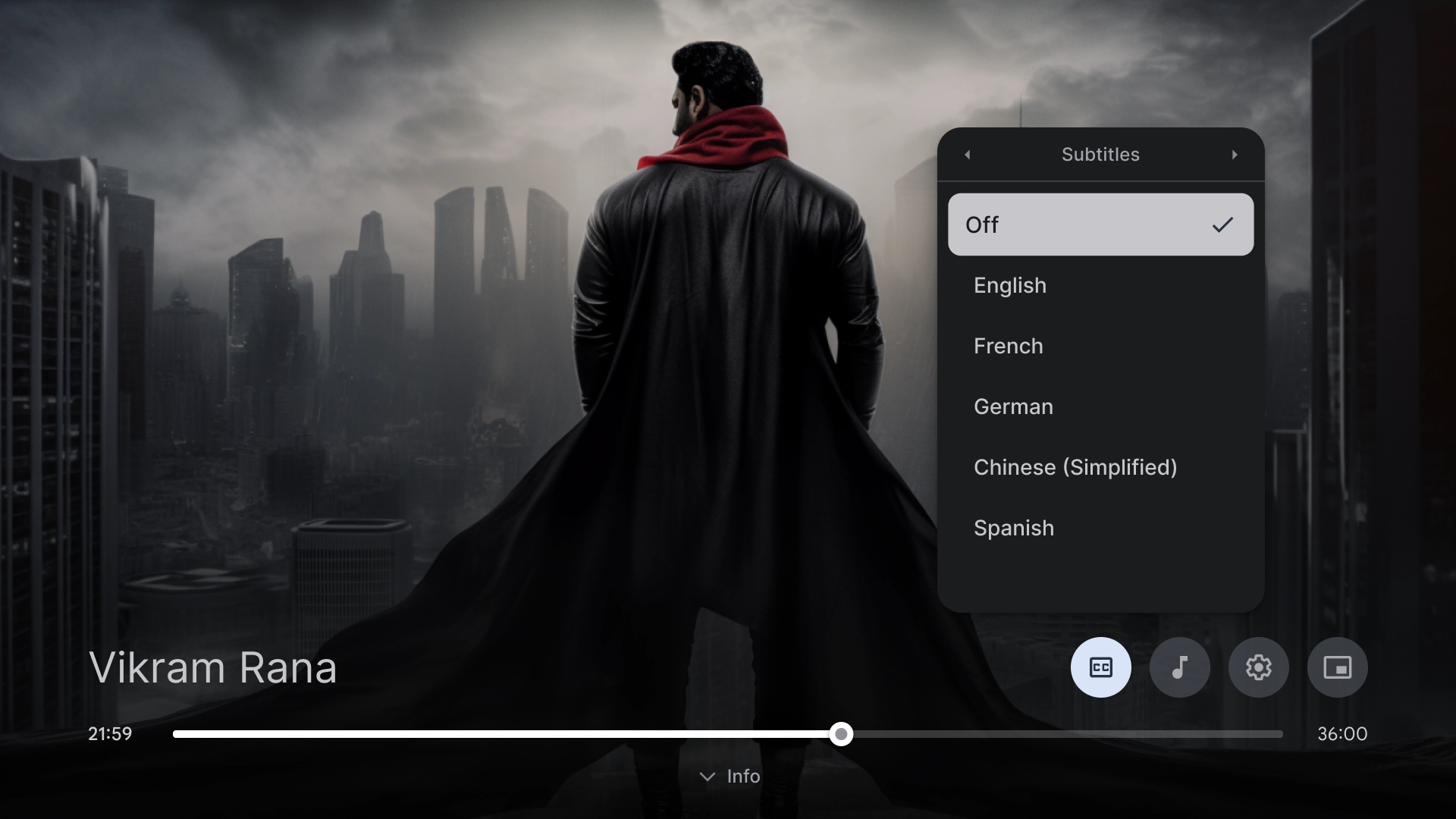 Video player settings