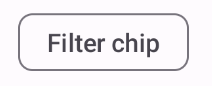 Chip filter yang tidak dipilih, tanpa tanda centang dan latar belakang polos.