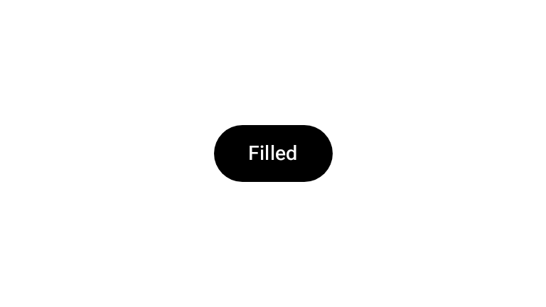 黒い背景に「Filled」と書かれた塗りつぶしボタン。