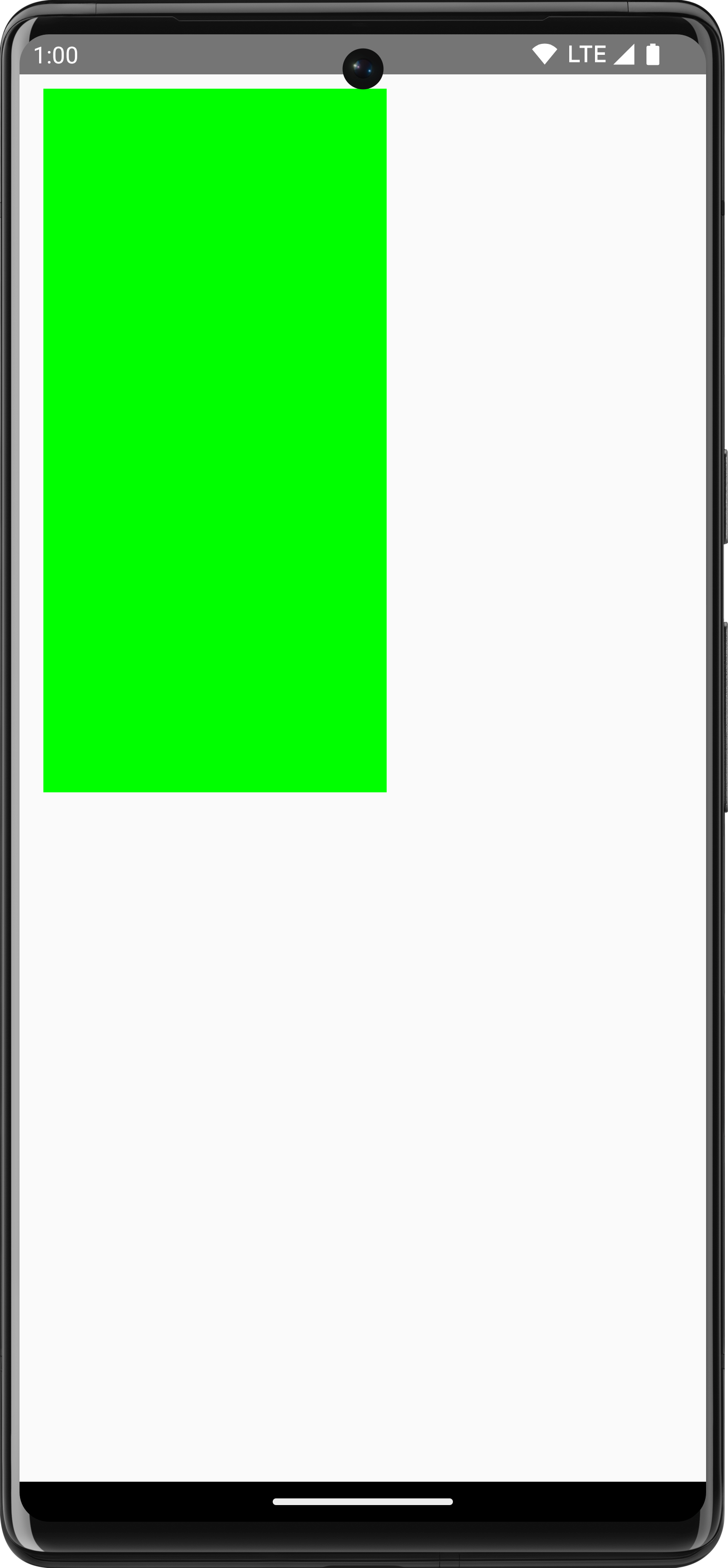 Un rettangolo con un riempimento tutto intorno
