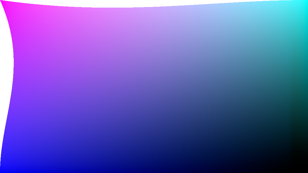 Gradient siatki z zakrzywionym lewym górnym punktem.