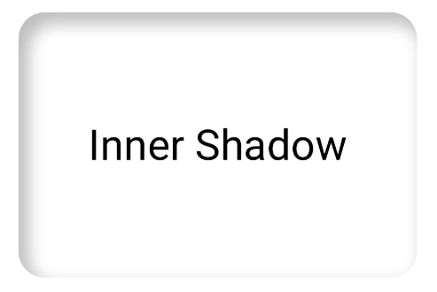 Uma sombra interna cinza dentro de uma forma retangular branca.