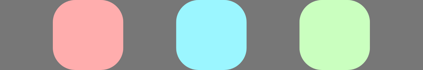 العناصر موزّعة على طول المحور الرئيسي مع مساحة متساوية حولها.