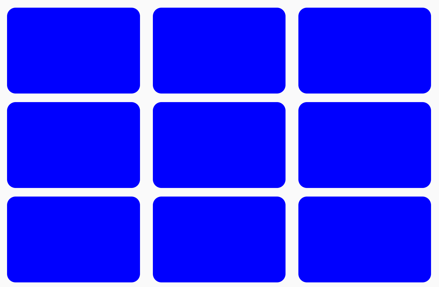 Cuadrícula creada con la fila de flujo