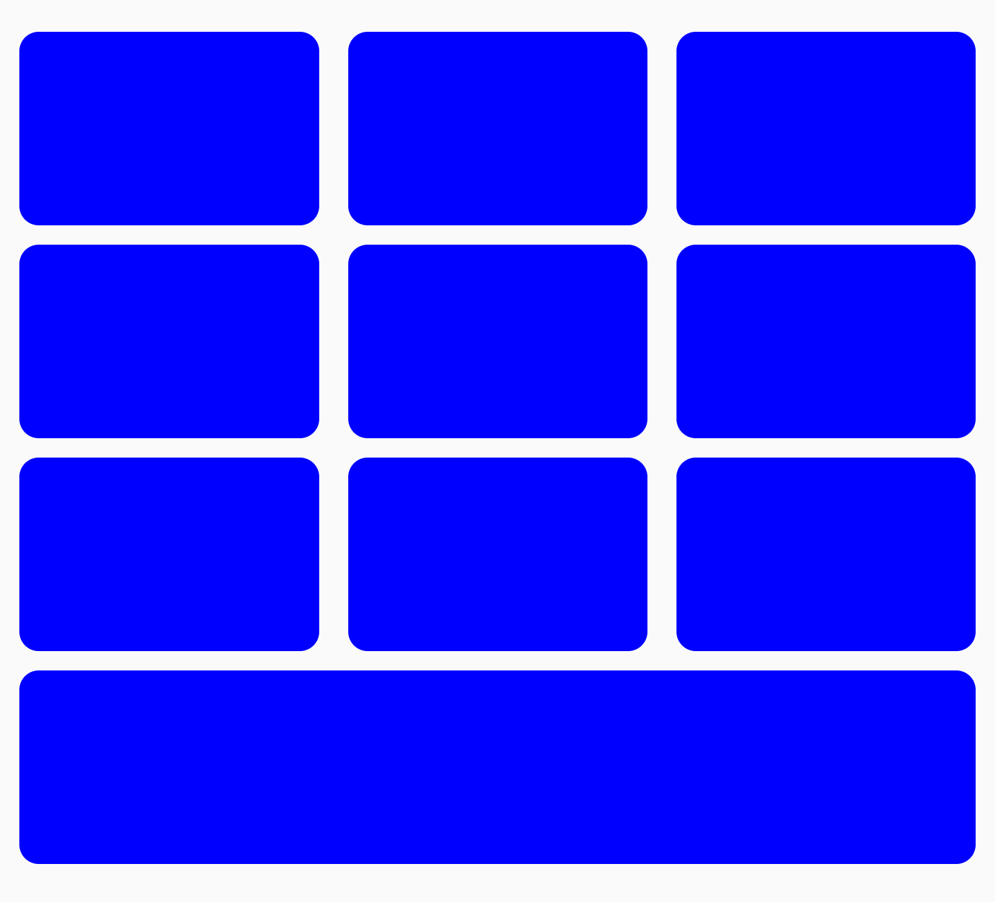 Último elemento de tamaño completo en la cuadrícula