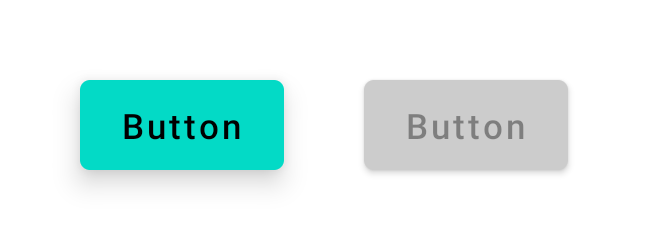 ภาพหน้าจอของปุ่ม 2 ปุ่ม โดยปุ่มหนึ่งเปิดใช้และอีกปุ่มหนึ่งปิดใช้ แสดงสถานะภาพที่แตกต่างกัน