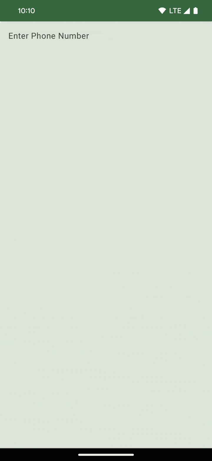 Un numero di telefono formattato automaticamente nel campo di testo