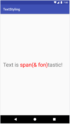 Un'immagine che mostra come l'intervallo includa più testo quando viene utilizzato SPAN_EXCLUSIVE_INCLUSIVE.