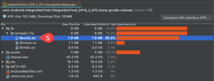 uruchomić narzędzie APK Analyzer.