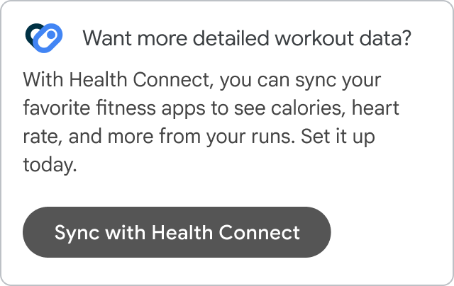 Sincronizza con Health Connect