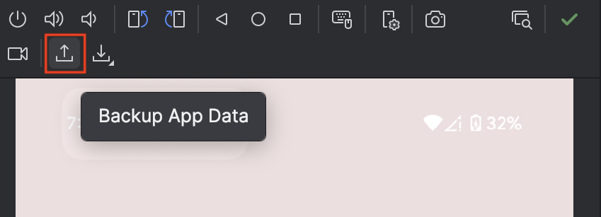 Backup App Data in Android Studio