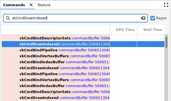 Vulkan ट्रेस देखना