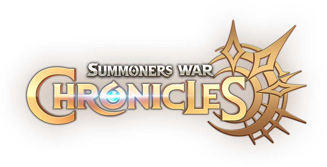 Game title logo screenshot from Com2uS Chronicles.