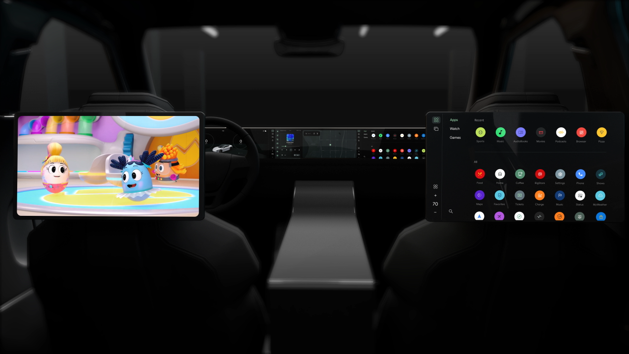 Hình ảnh minh hoạ một ứng dụng dùng khi đỗ xe