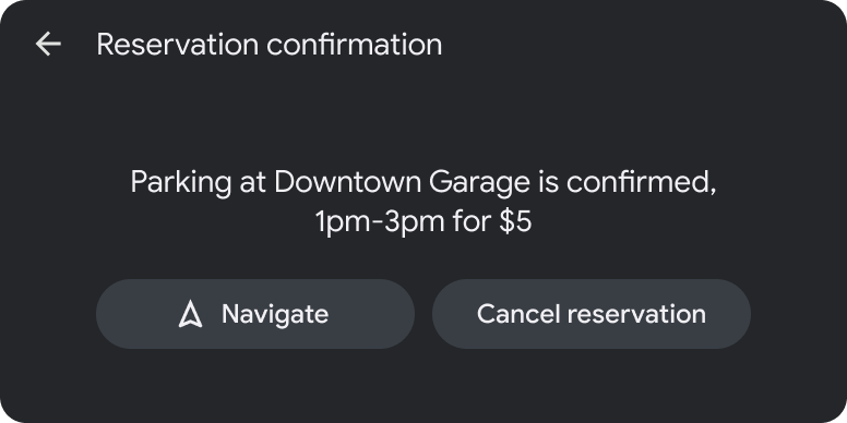 Szablon wiadomości z 1 przyciskiem głównym i 1 innym przyciskiem