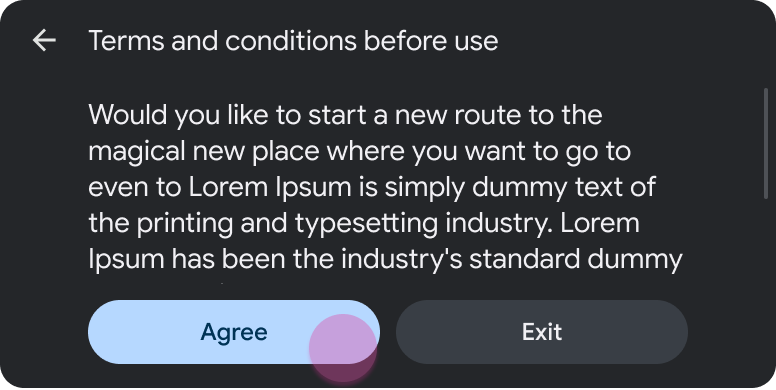 Długa wiadomość z 2 przyciskami