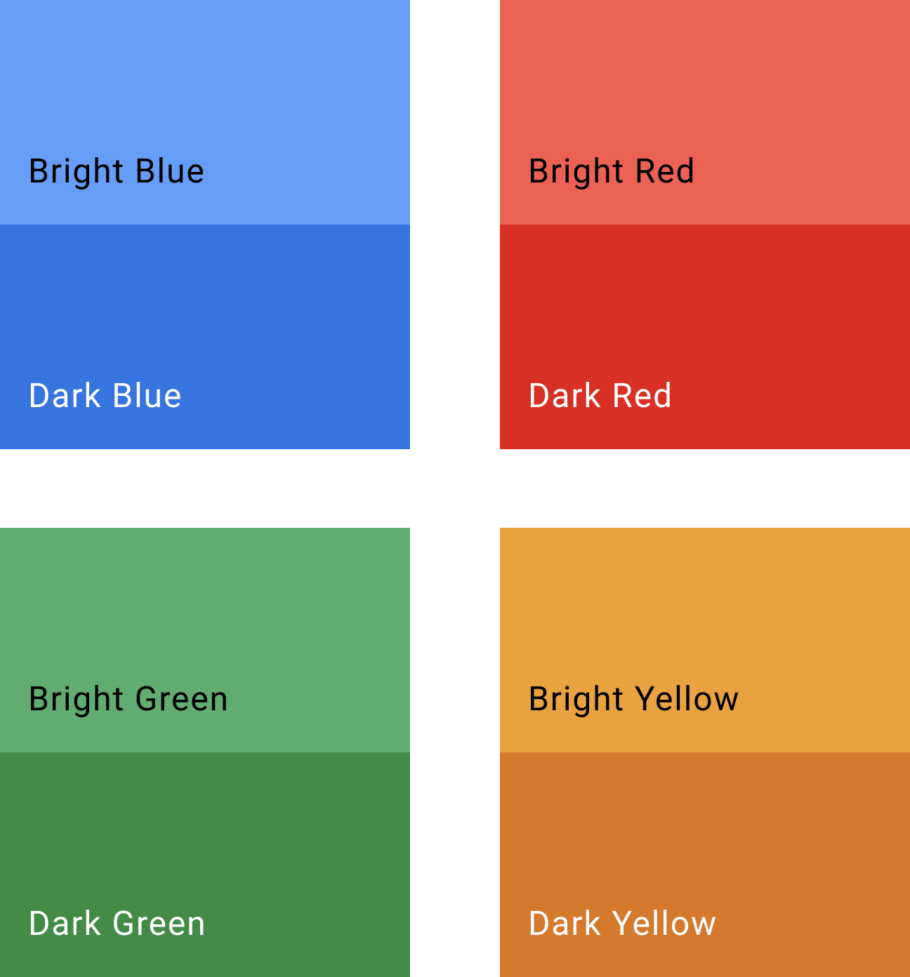 Standard colors for Android for Cars apps