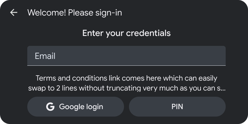 דוגמה לשם משתמש ולסיסמה