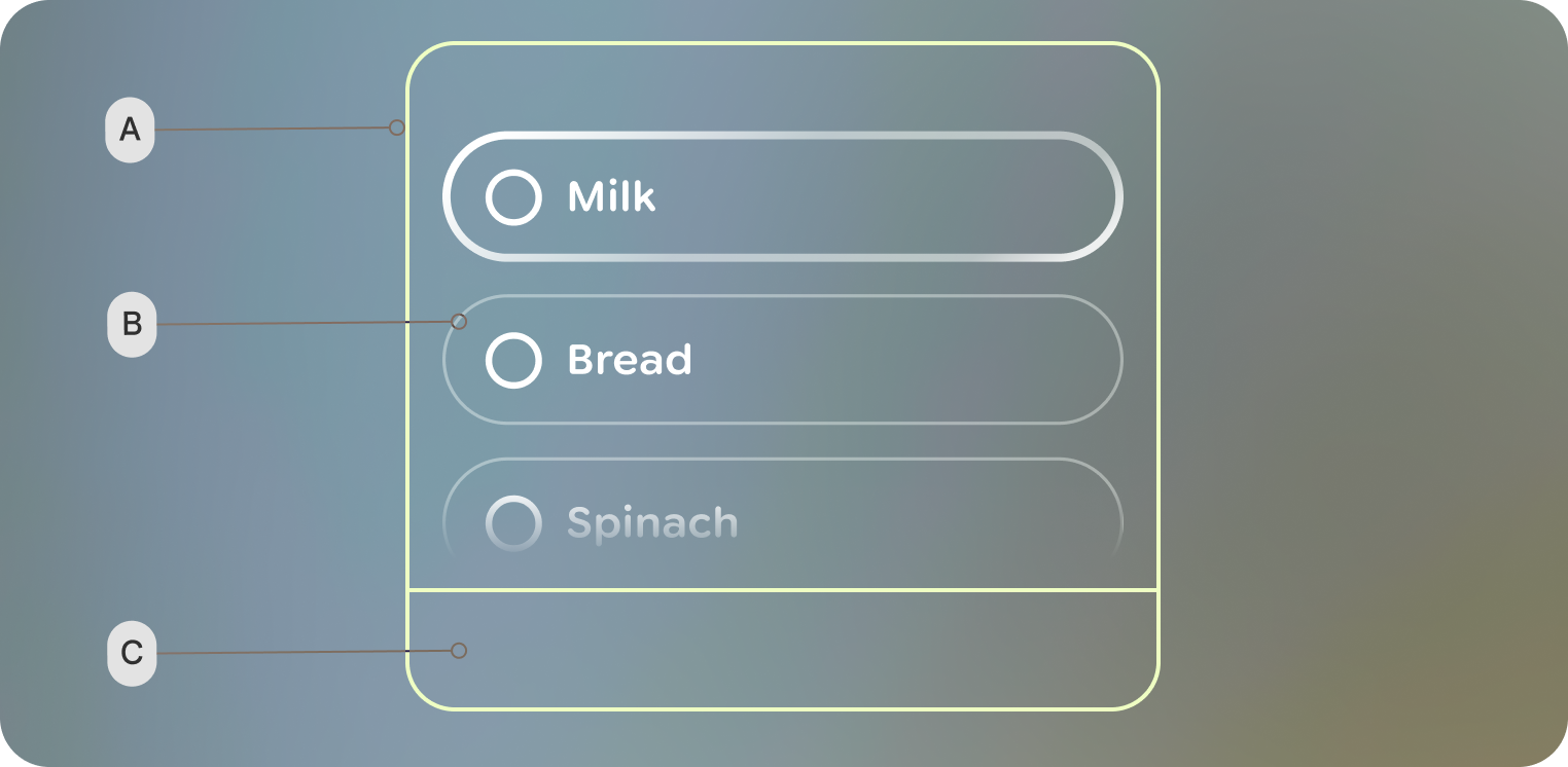 צריך לעגן את רכיבי העיצוב לחלק .התחתון של המסגרת