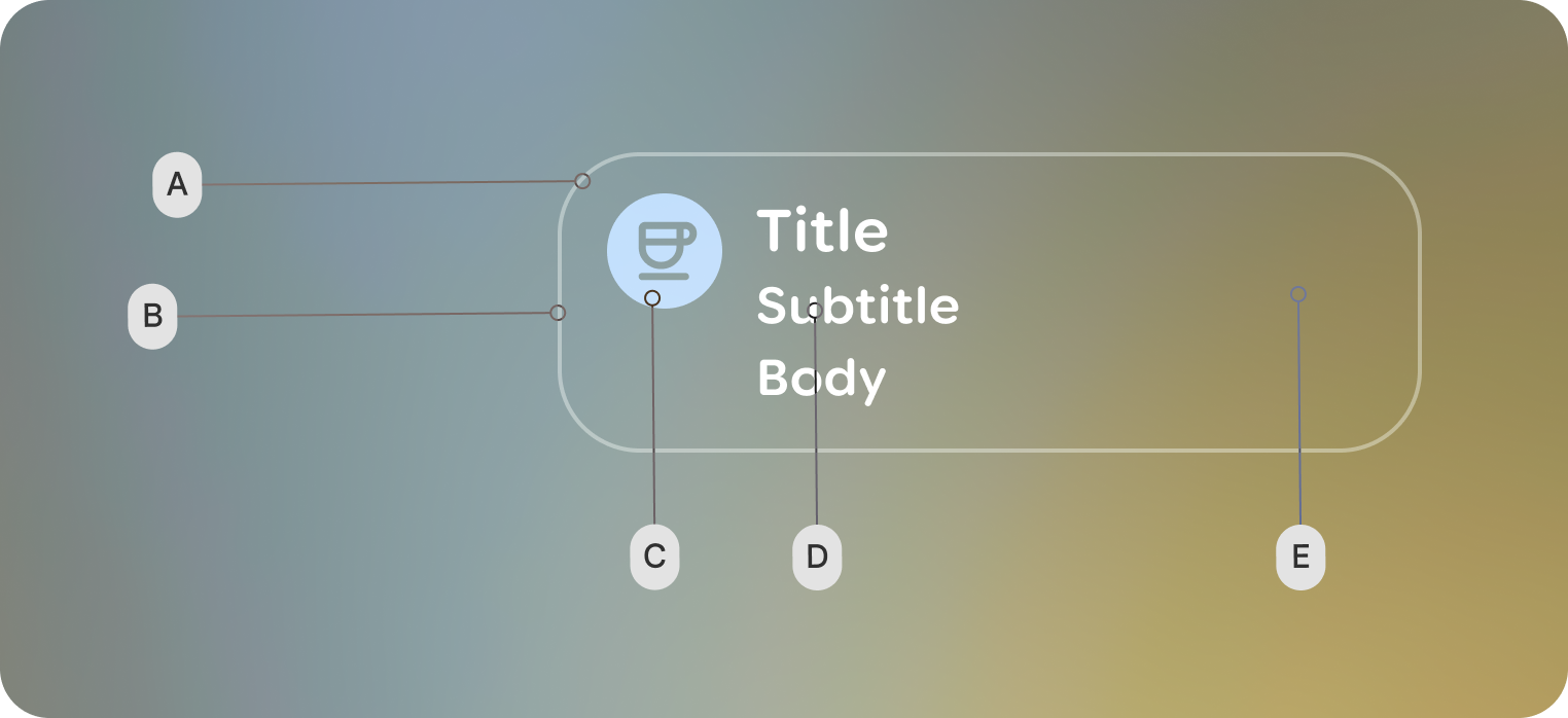 צריך לעגן את רכיבי העיצוב לחלק .התחתון של המסגרת