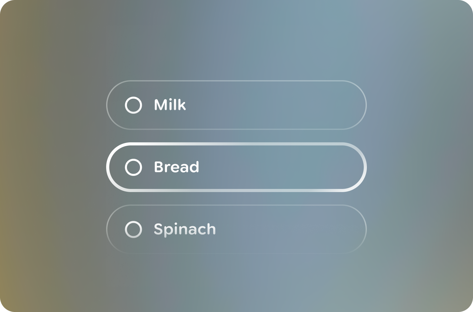 Design elements should be anchored to the bottom of the frame.