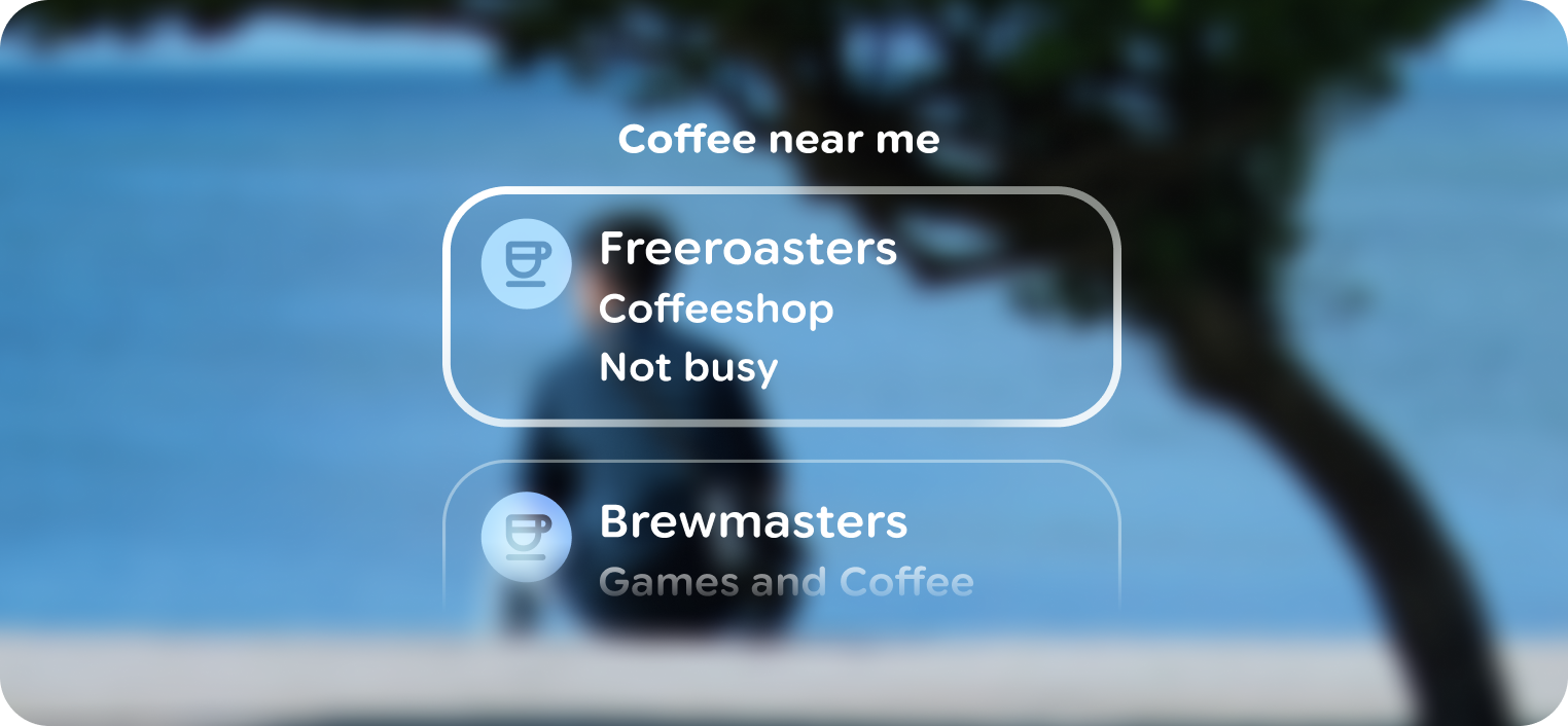 設計元素應錨定在畫面底部。