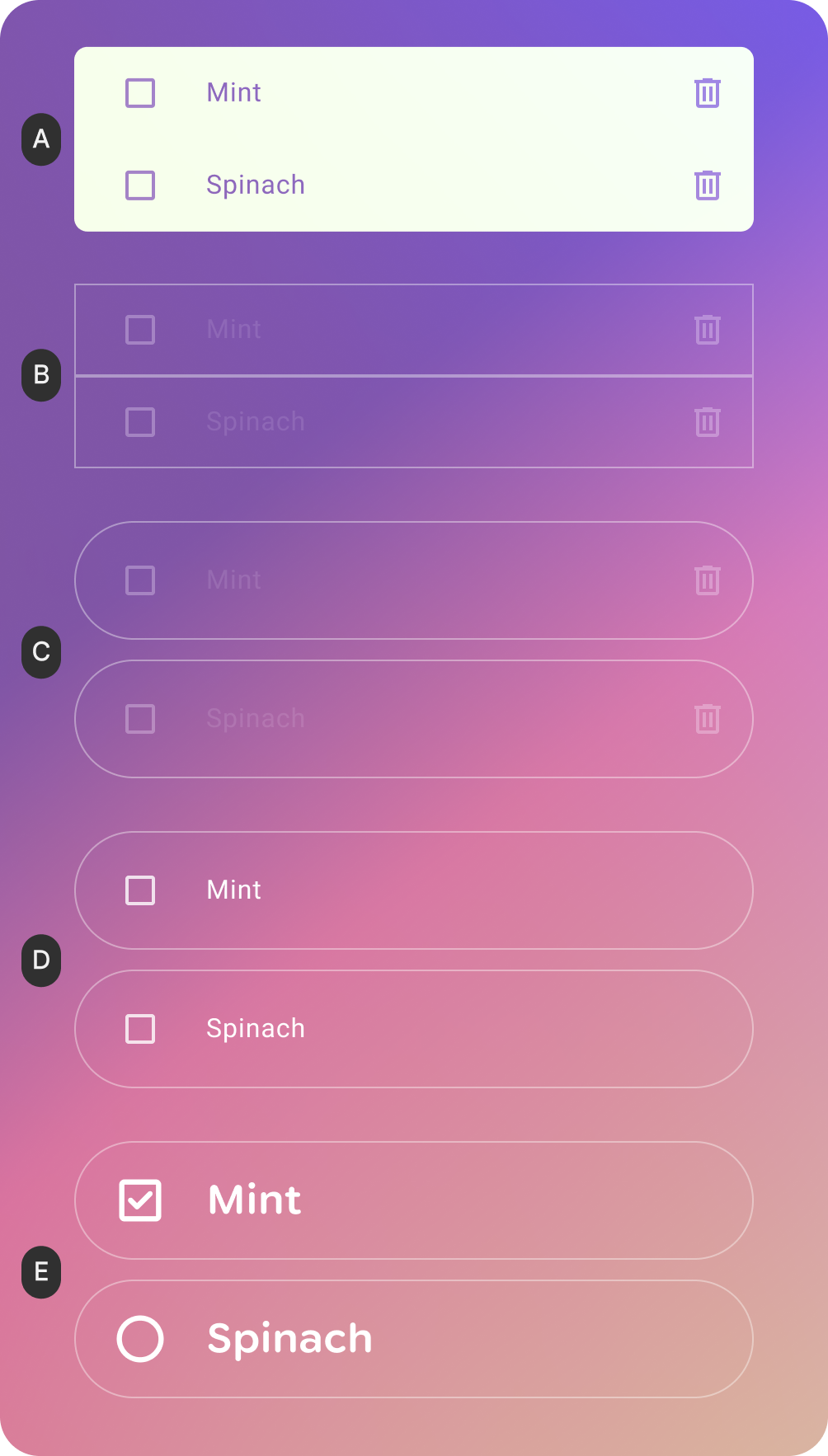 คอมโพเนนต์ Glimmer ได้รับการเพิ่มประสิทธิภาพให้แสดงผลแบบโปร่งใส
