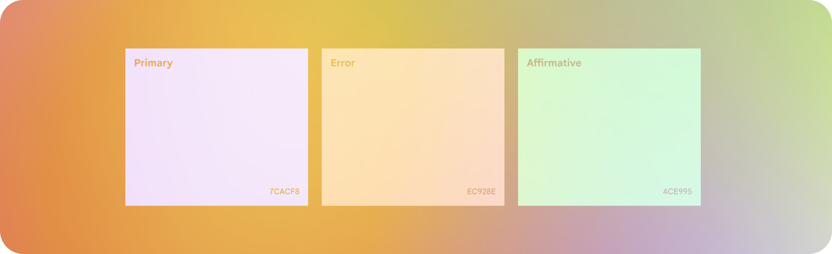 Design elements should be anchored to the bottom of the frame.