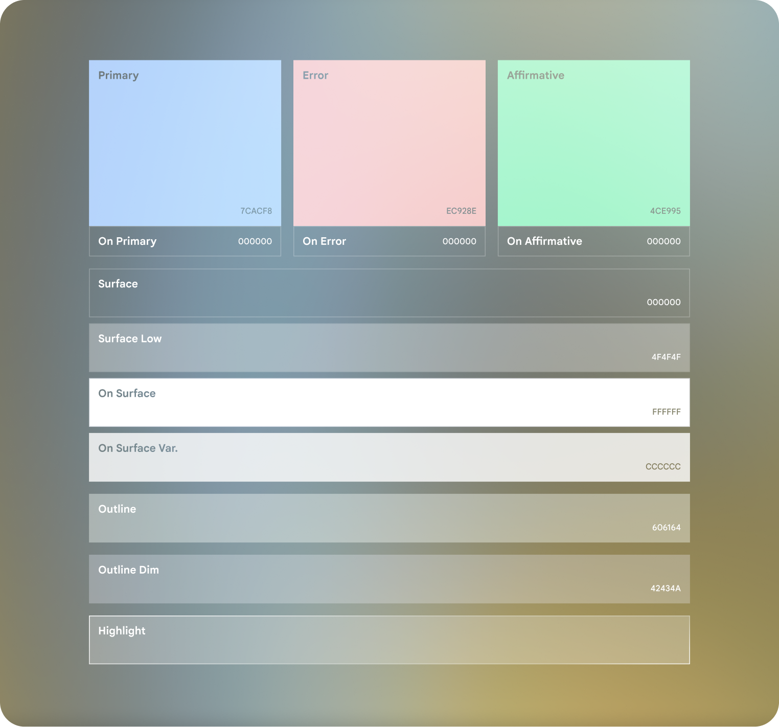 Os elementos de design precisam estar ancorados na parte de baixo do frame.