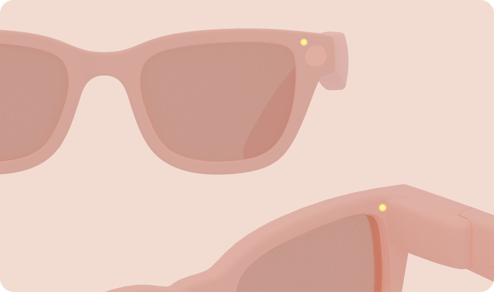 Die AI Glasses haben zwei LEDs.