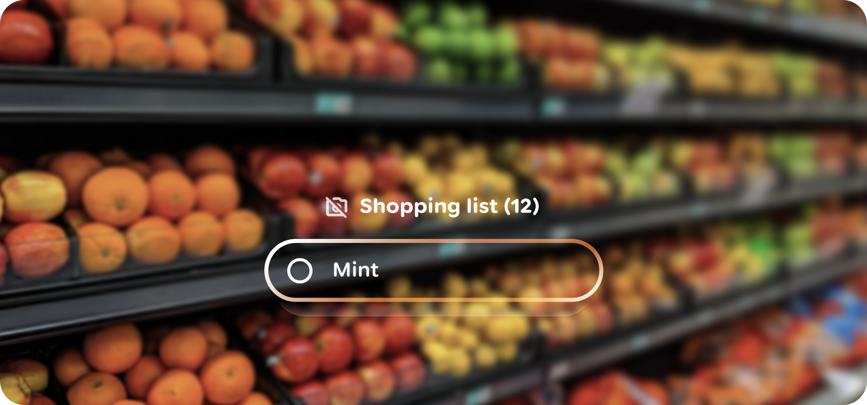 Interface utilisateur de l'application en mode affichage.