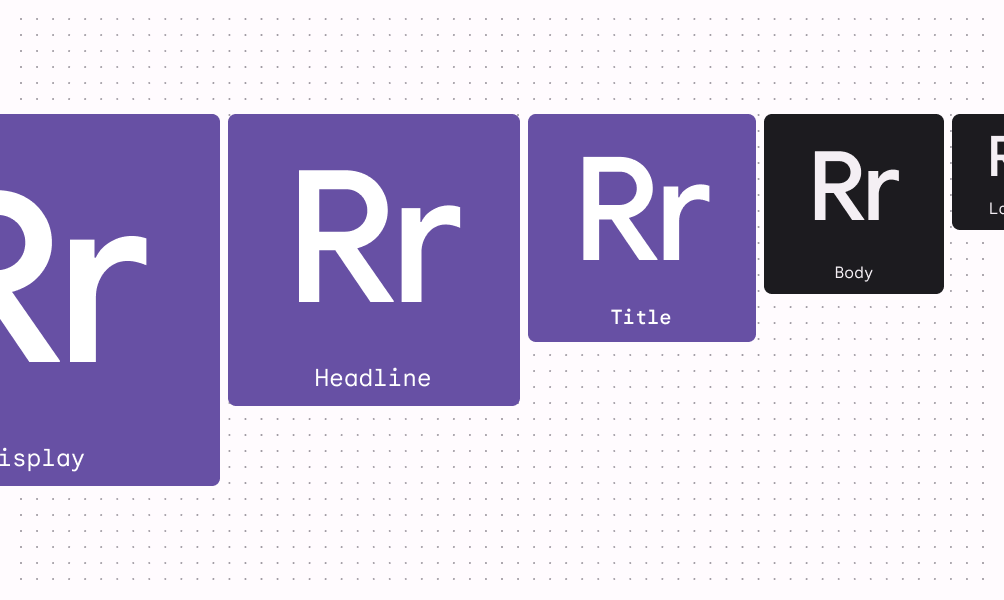 Exemplos de fontes do Android