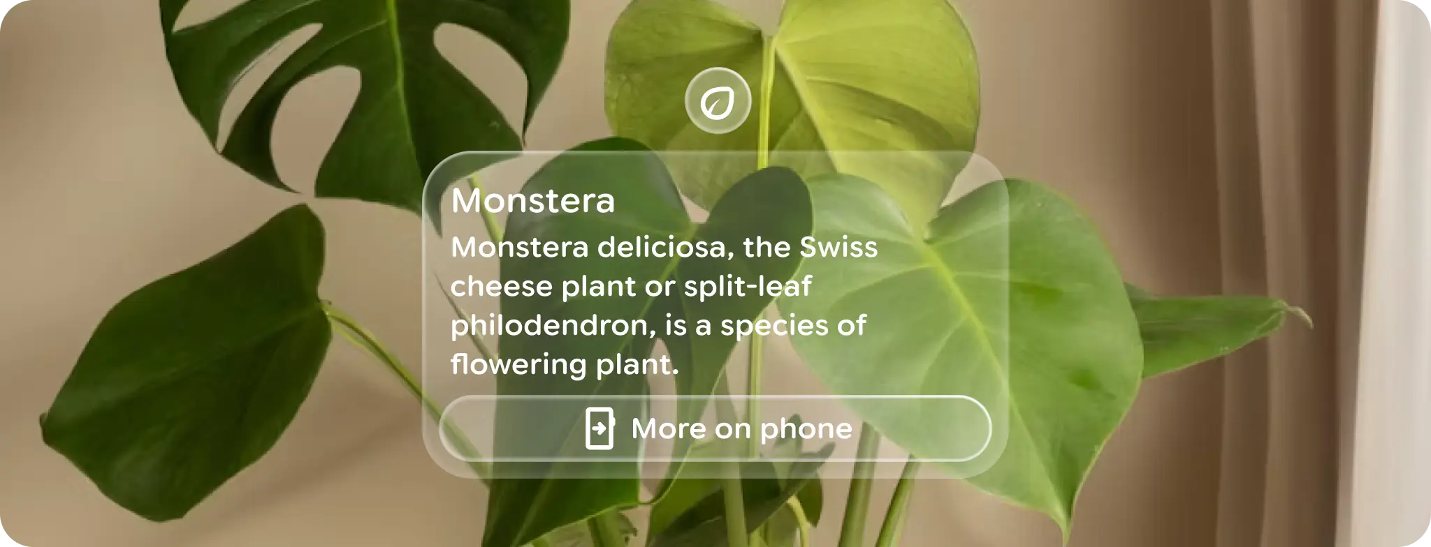 Example of glimmer UI attached to an icon marker