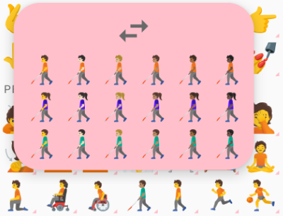 emoji bidireccional que mira hacia la izquierda emoji bidireccional hacia la izquierda