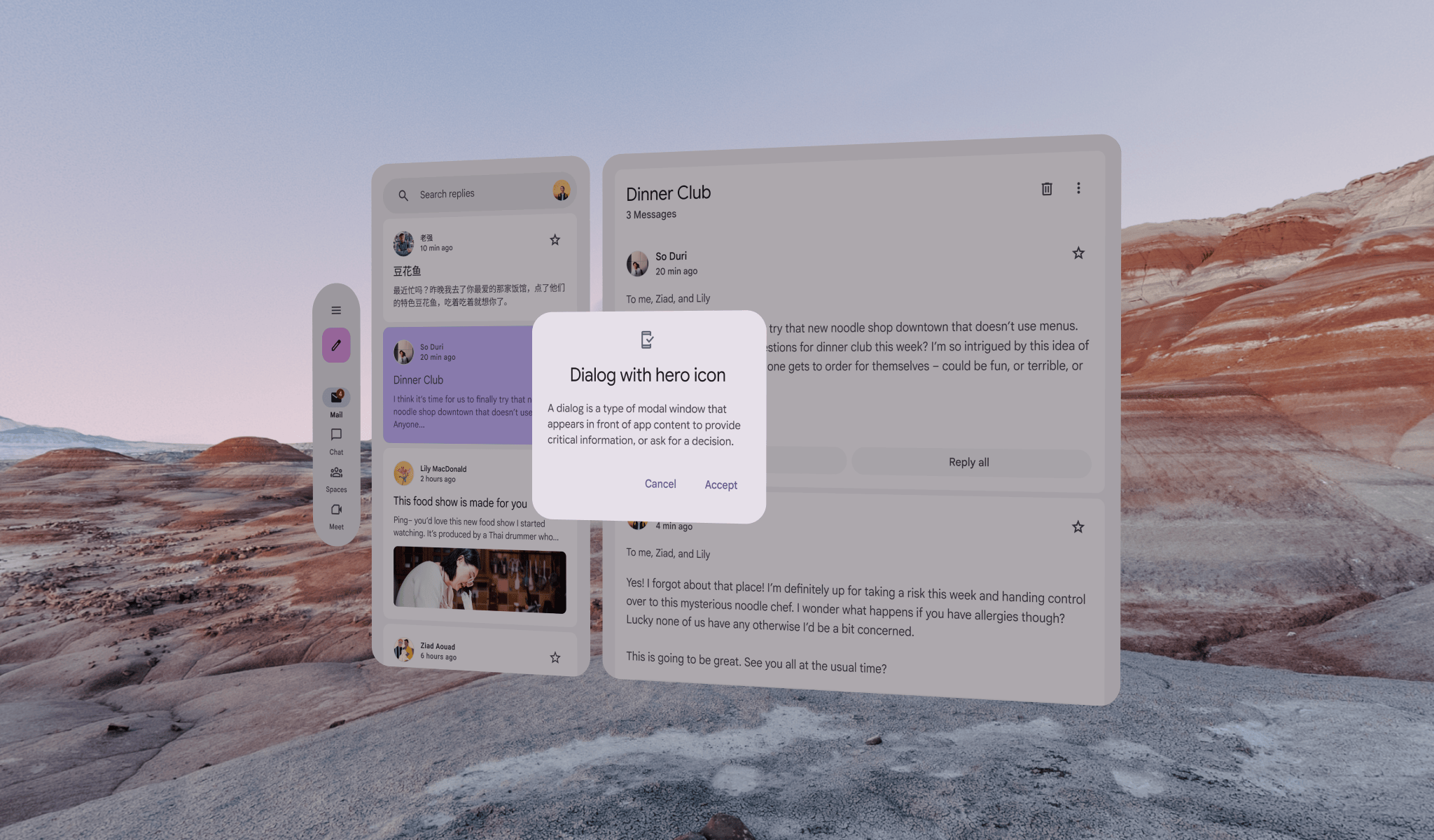 Diálogo espacializado (adaptado para XR)