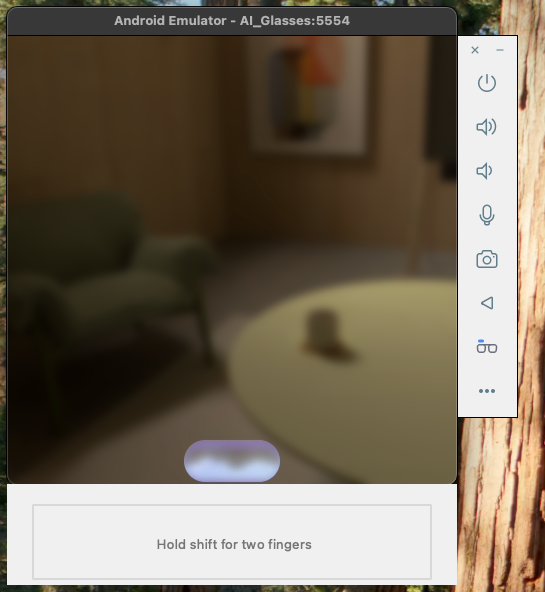 ตัวบ่งชี้ภาพจะแสดงบนจอแสดงผลเมื่อ Gemini Live
ทำงานอยู่