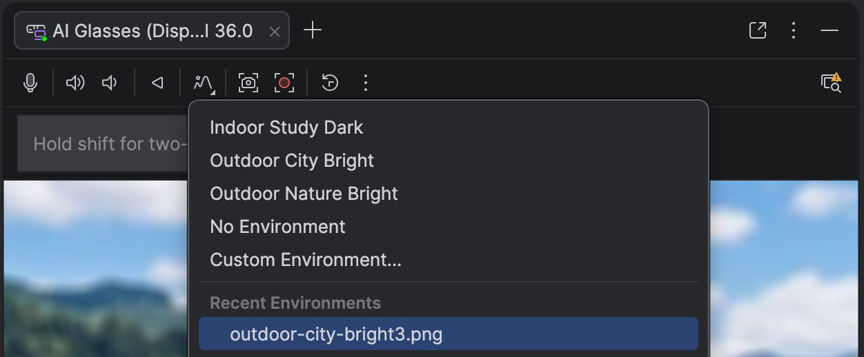 Android Studio'da özel bir fotoğraf ortamı resmi seçin.