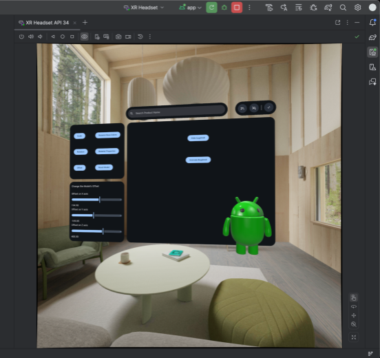 Schermata dell'emulatore Android Studio