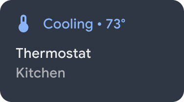 Steuerfeld-Widget für Temperatur (geschlossen)