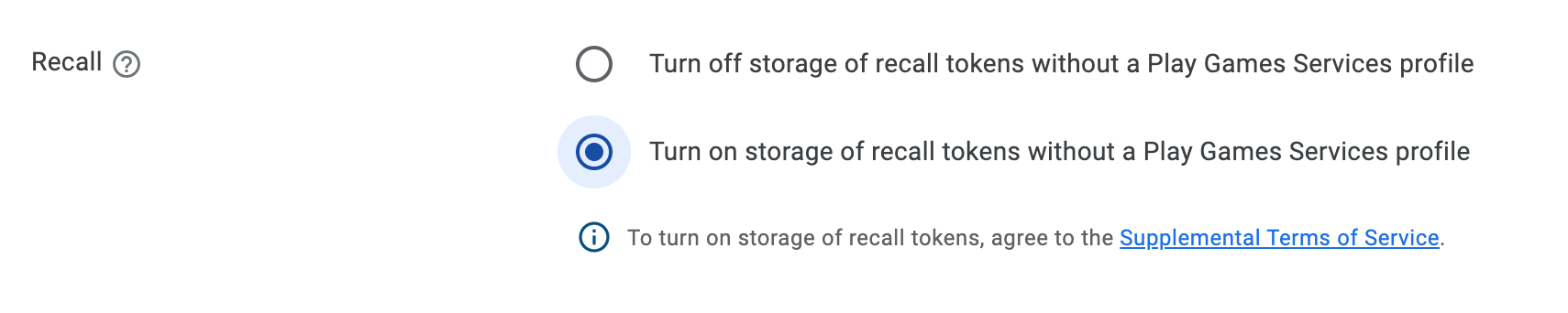 Sélectionnez l&#39;option &quot;Activer le stockage&quot;.