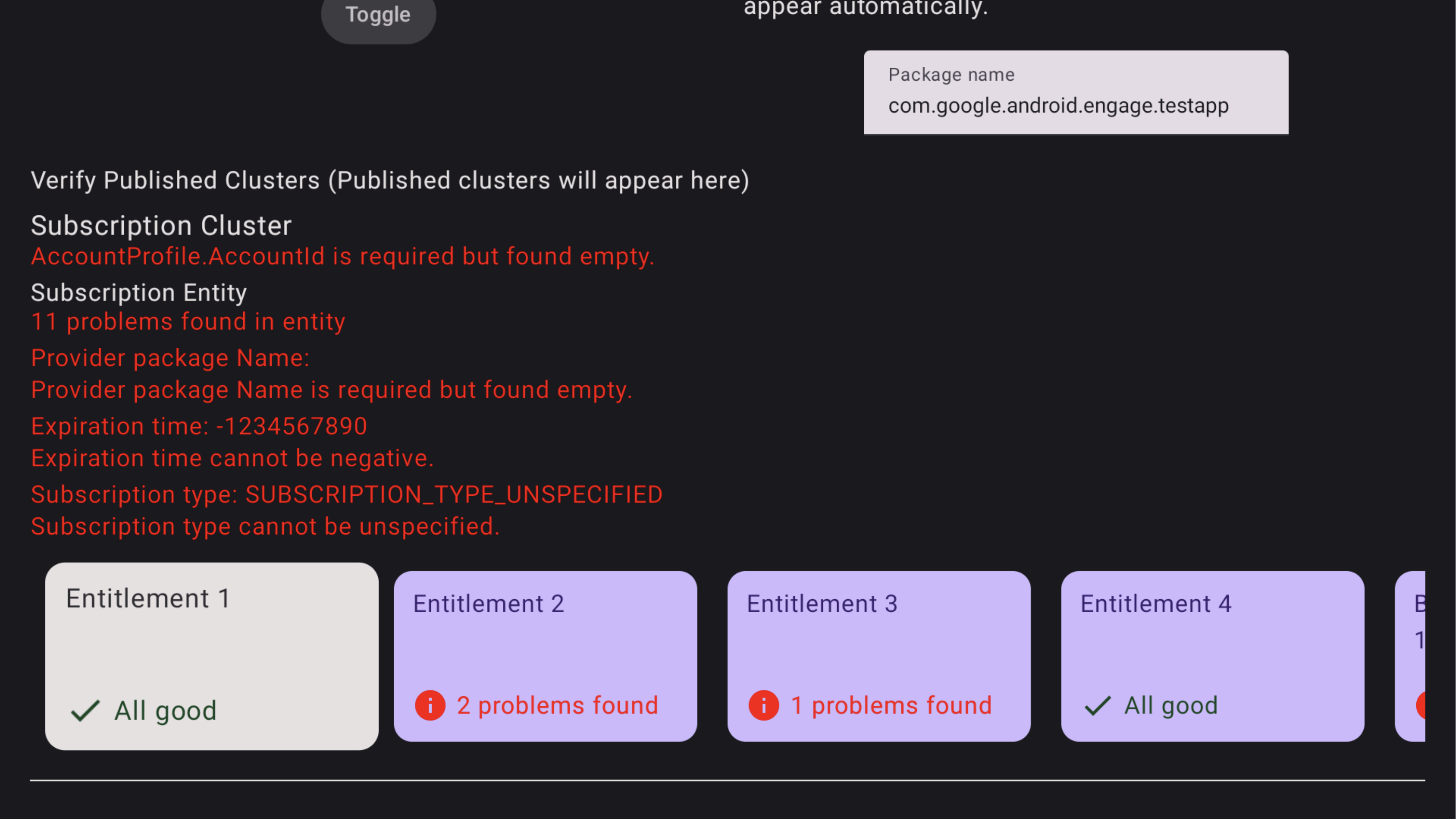 Screenshot Error Aplikasi Verifikasi