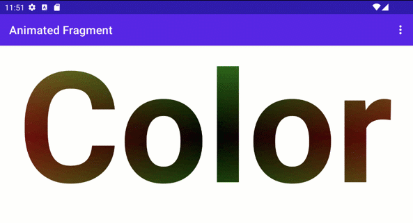 Red and Green animated gradient text
