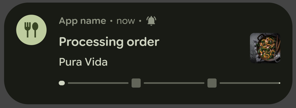Indicateur de visualisation de l'accessibilité de la fin de la progression