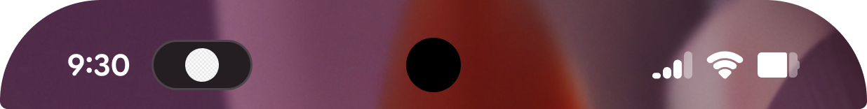 ícone de status com ícone