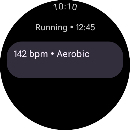 WorkoutScreenPreview, WearDevices.LARGE_ROUND üzerinde oluşturuldu.