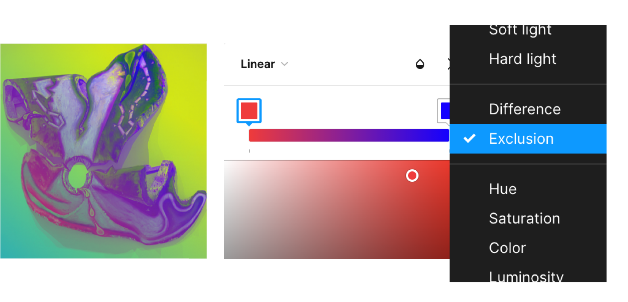 Blend modes in Figma